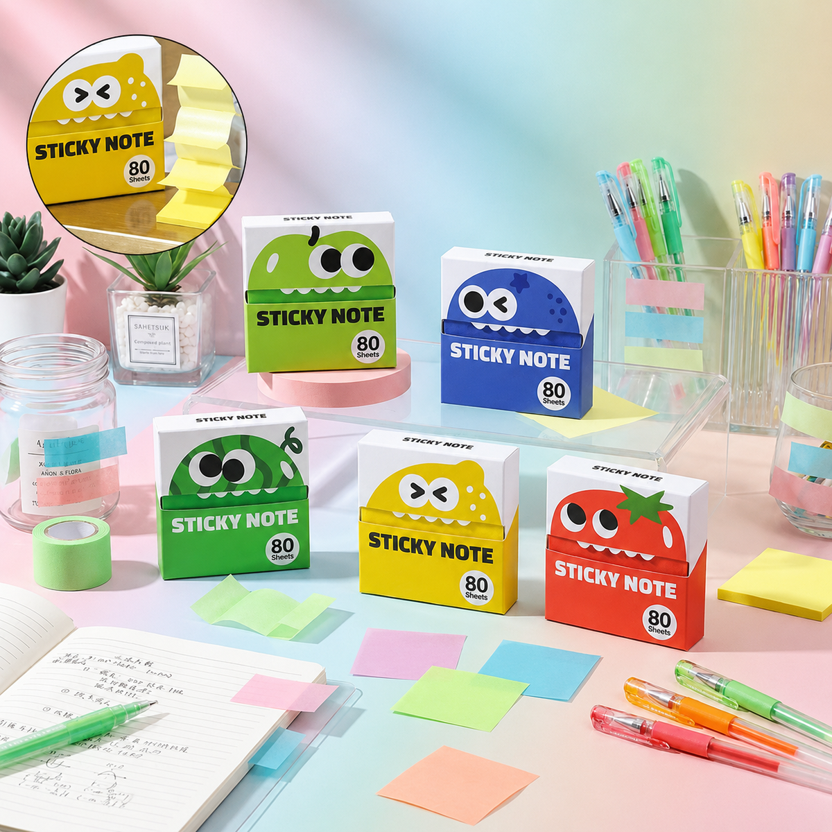 Monster Pop-Up Sticky Notes